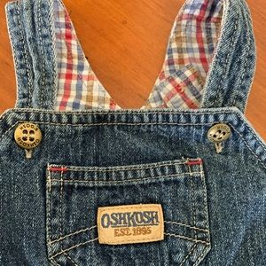 Oshkosh denim overalls - size 0-3 months